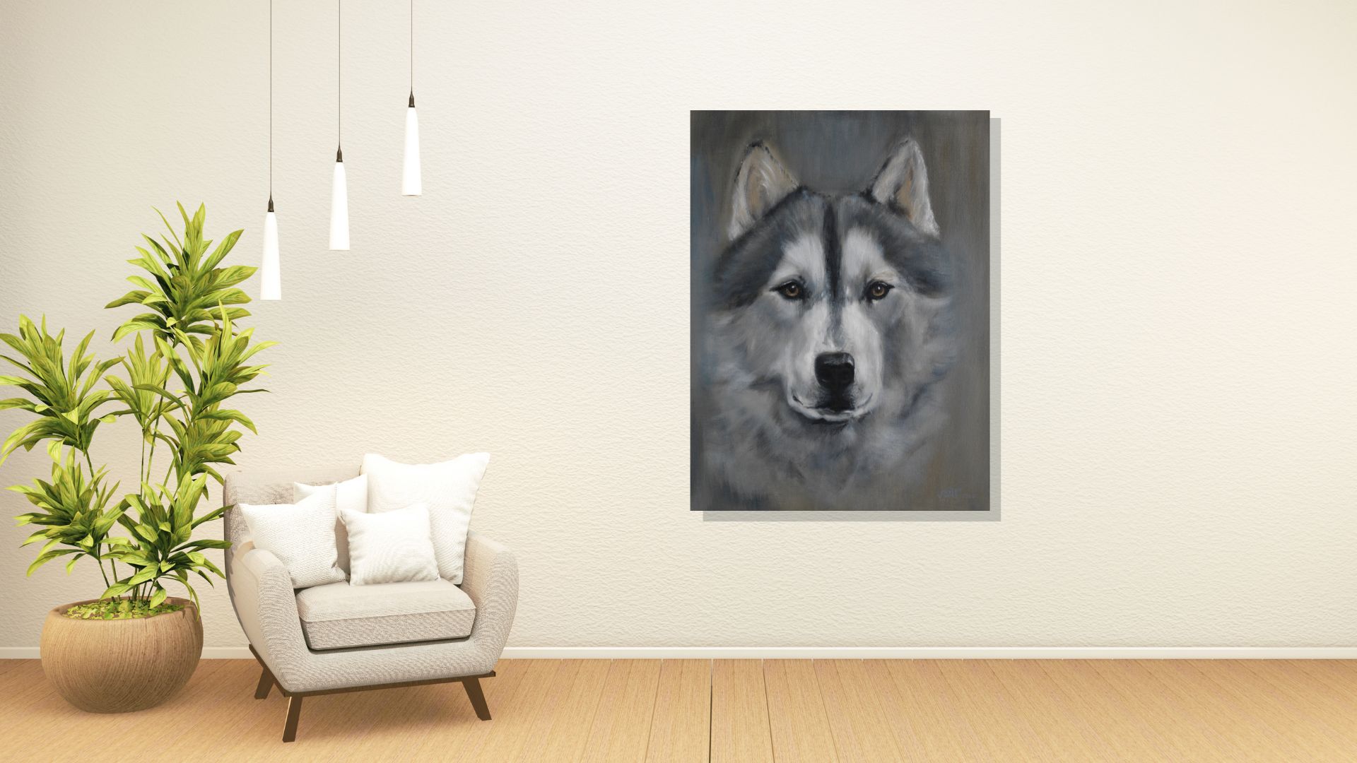 Art by Van de Ven - Wall Image - Husky